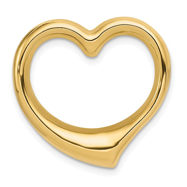 14K gold heart chain