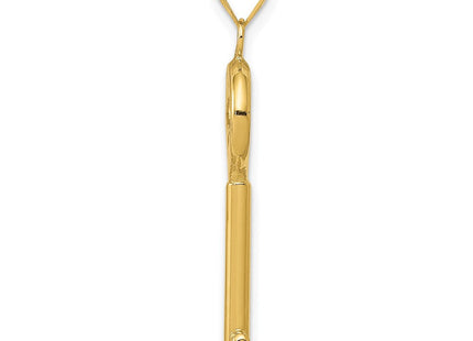 14K Polished 3-D Key Charm (Style K4701)