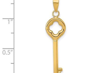 14K Polished 3-D Key Charm (Style K4701)