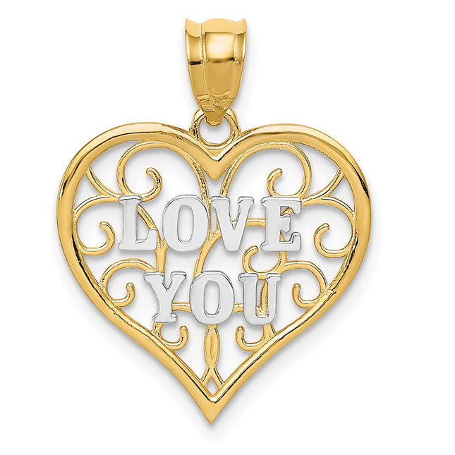 14k Yellow & Rhodium Jewelry Style K4709 - Classique Jewelry Inc.