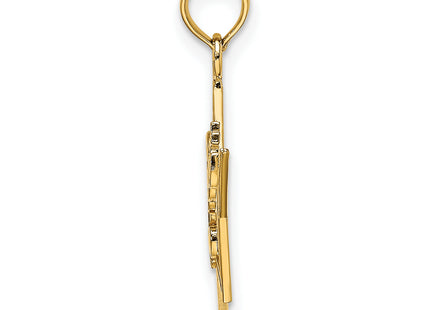 14k Sweet 16 Charm, 22.5 x 20.4mm