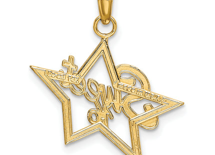 14k Sweet 16 Charm, 22.5 x 20.4mm
