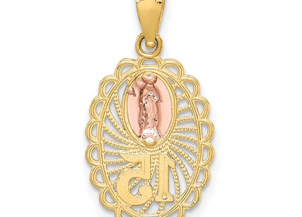 14k Two-tone Pendants Style K4715 - Classique Jewelry Inc.