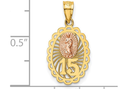 14k Two-tone Pendants Style K4715 - Classique Jewelry Inc.