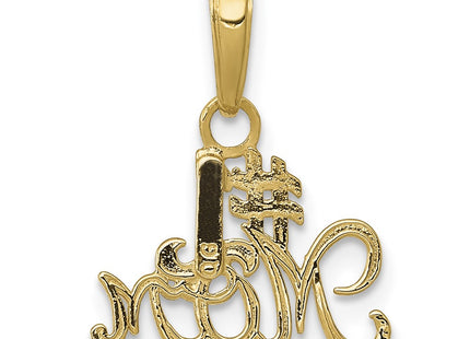 14K gold charm, further view