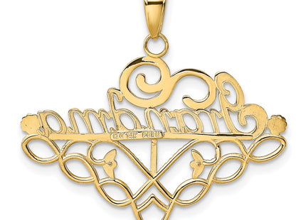 14k Yellow Gold Pendants Style K4723 - Classique Jewelry Inc.