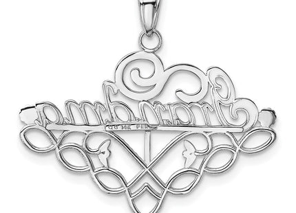 14k White Gold Pendants Style K4723W - Classique Jewelry Inc.