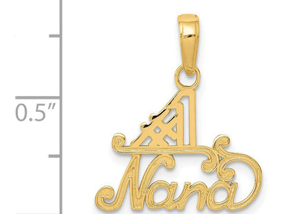 14K #1 NANA Charm (Style K4724)
