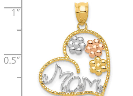 14k Tri-Color Pendants Style K4728 - Classique Jewelry Inc.