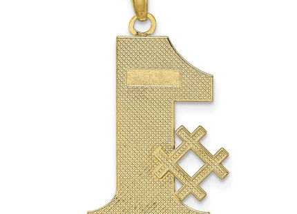 14K gold charm, further view