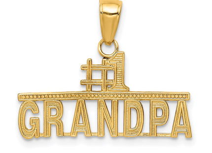 14k #1 GRANDPA Pendant (Style K4731)