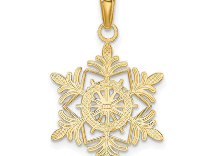 14k Snowflake Pendant (Style K4744)