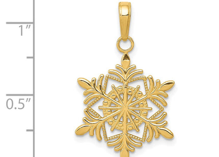 14k Snowflake Pendant (Style K4744)