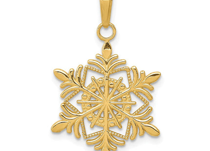 14k Snowflake Pendant (Style K4744)