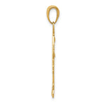 14K Flat Engravable Girl Charm view