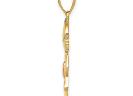 14k Two-tone Pendants Style K4756 - Classique Jewelry Inc.