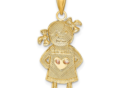 14k Two-tone Pendants Style K4756 - Classique Jewelry Inc.