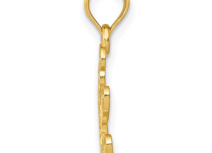14K gold pendant, alternate view