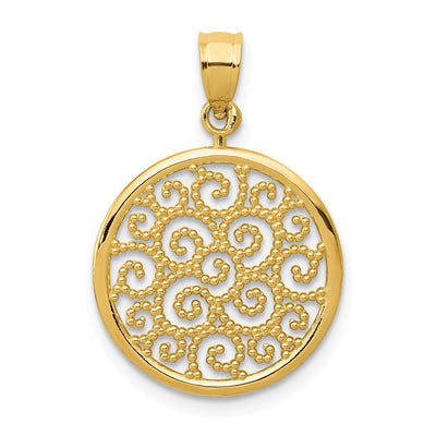 14K gold pendant