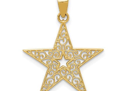 14k Yellow Gold Pendants Style K4807 - Classique Jewelry Inc.