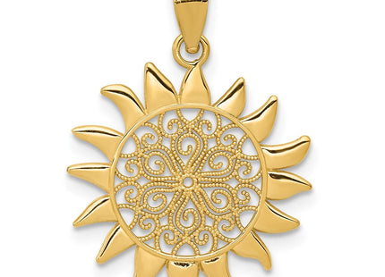 14k Yellow Gold Pendants Style K4812 - Classique Jewelry Inc.