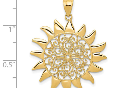 14k Yellow Gold Pendants Style K4813 - Classique Jewelry Inc.