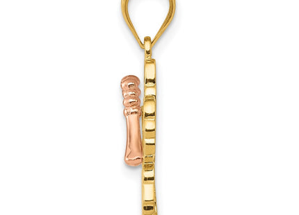 14k Two-tone Pendants Style K4829 - Classique Jewelry Inc.
