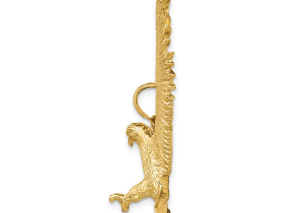 14K gold pendant, alternate view
