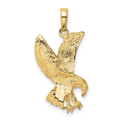 14K Eagle Charm, 25 x 16mm