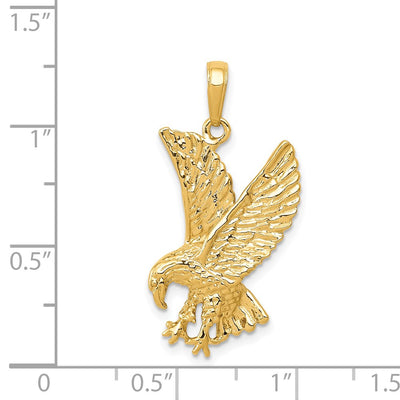 14K Eagle Charm, 25 x 16mm