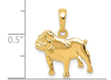 14K gold charm, further view