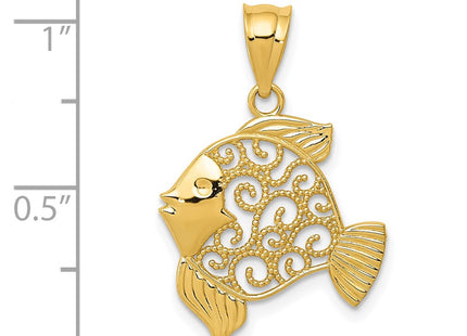 14k Yellow Gold Pendants Style K4872 - Classique Jewelry Inc.