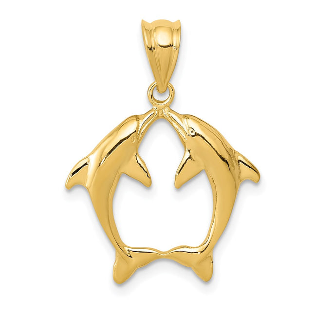 14k Yellow Gold Pendants Style K4874 - Classique Jewelry Inc.