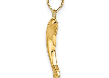 14k Polished Dolphin Charm (Style K4875)