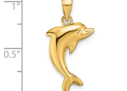 14k Polished Dolphin Charm (Style K4875)