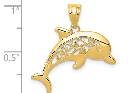 14k Yellow Gold Pendants Style K4877 - Classique Jewelry Inc.