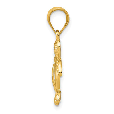 14K Peace Turtle Pendant