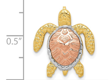 14k Two-tone Pendants Style K4882 - Classique Jewelry Inc.