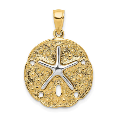 14K gold starfish pendant