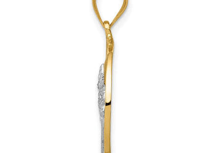 14k Two-tone Pendants Style K4902 - Classique Jewelry Inc.