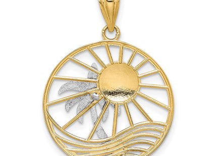 14k Two-tone Pendants Style K4902 - Classique Jewelry Inc.