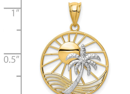 14k Two-tone Pendants Style K4902 - Classique Jewelry Inc.