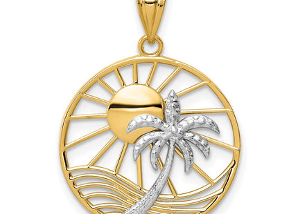 14k Two-tone Pendants Style K4902 - Classique Jewelry Inc.