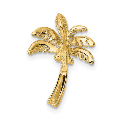 14K Palm Tree Slide, 20 x 13mm
