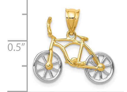 14k Two-tone Pendants Style K4924 - Classique Jewelry Inc.