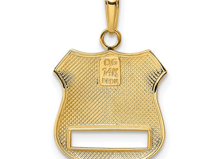 14k Yellow & Rhodium Pendants Style K4926 - Classique Jewelry Inc.