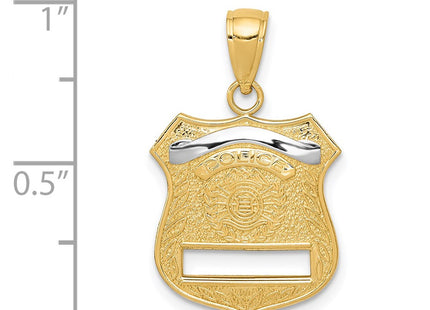 14k Yellow & Rhodium Pendants Style K4926 - Classique Jewelry Inc.