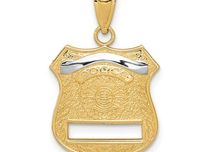 14k Yellow & Rhodium Pendants Style K4926 - Classique Jewelry Inc.
