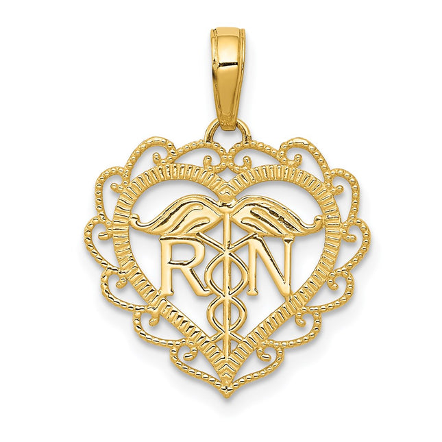 14k Yellow Gold Pendants Style K4932 - Classique Jewelry Inc.