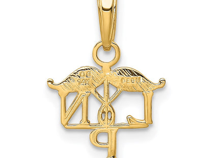 14k Yellow Gold Pendants Style K4933 - Classique Jewelry Inc.